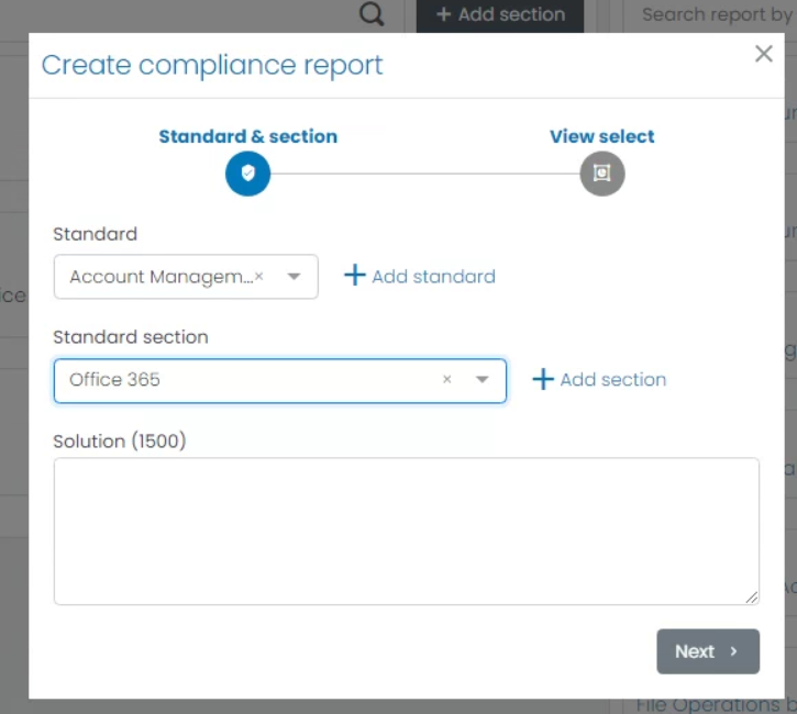 Create Compliance Report
